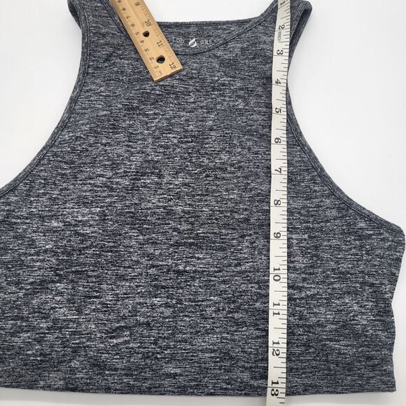 Lou & Grey Women's XS/S Space Dye Black Gray White Sports Bra Athleisure Yoga - Picture 6 of 8